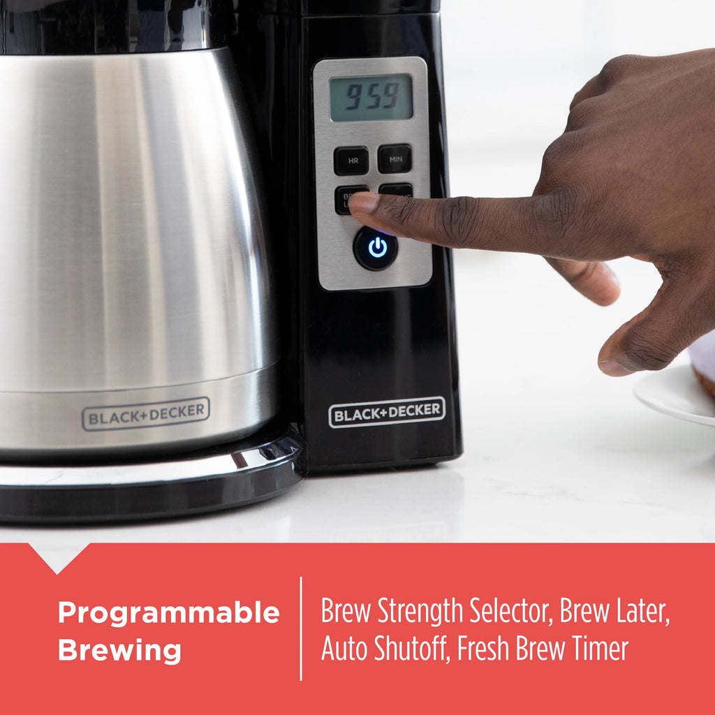 BLACK+DECKER 12-Cup Thermal Programmable Coffeemaker CM2046S G96800