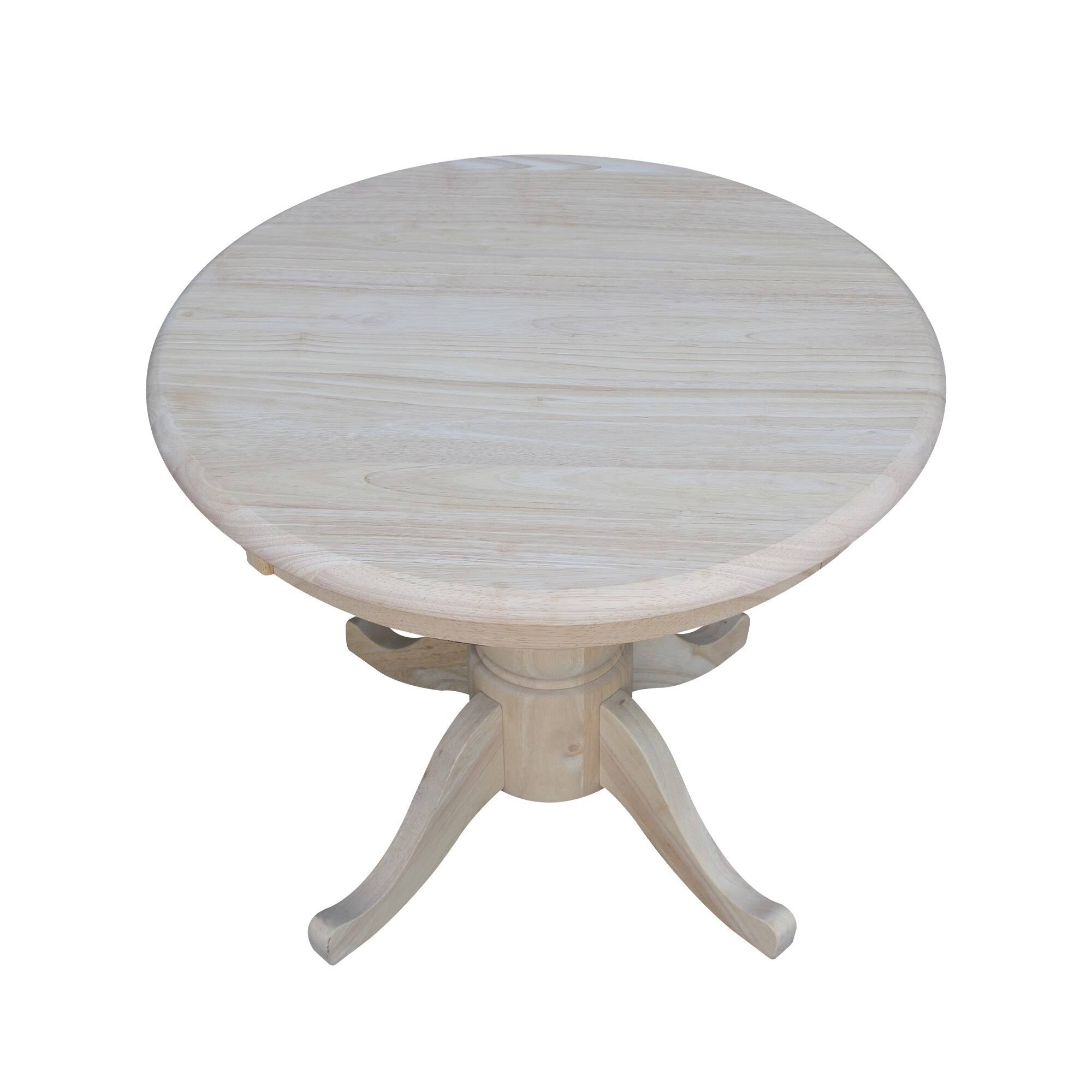 International Concepts Unfinished Round Pedestal Table G716503