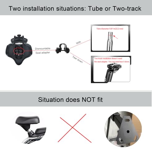 THALOUS Bike Seat with Backrest Oversized Comfort Bicycle Saddle Q745