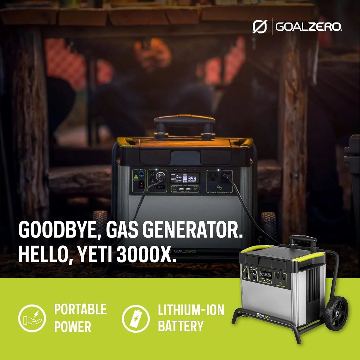 Goal Zero Yeti 3000X Portable Power Station 3032Wh J968