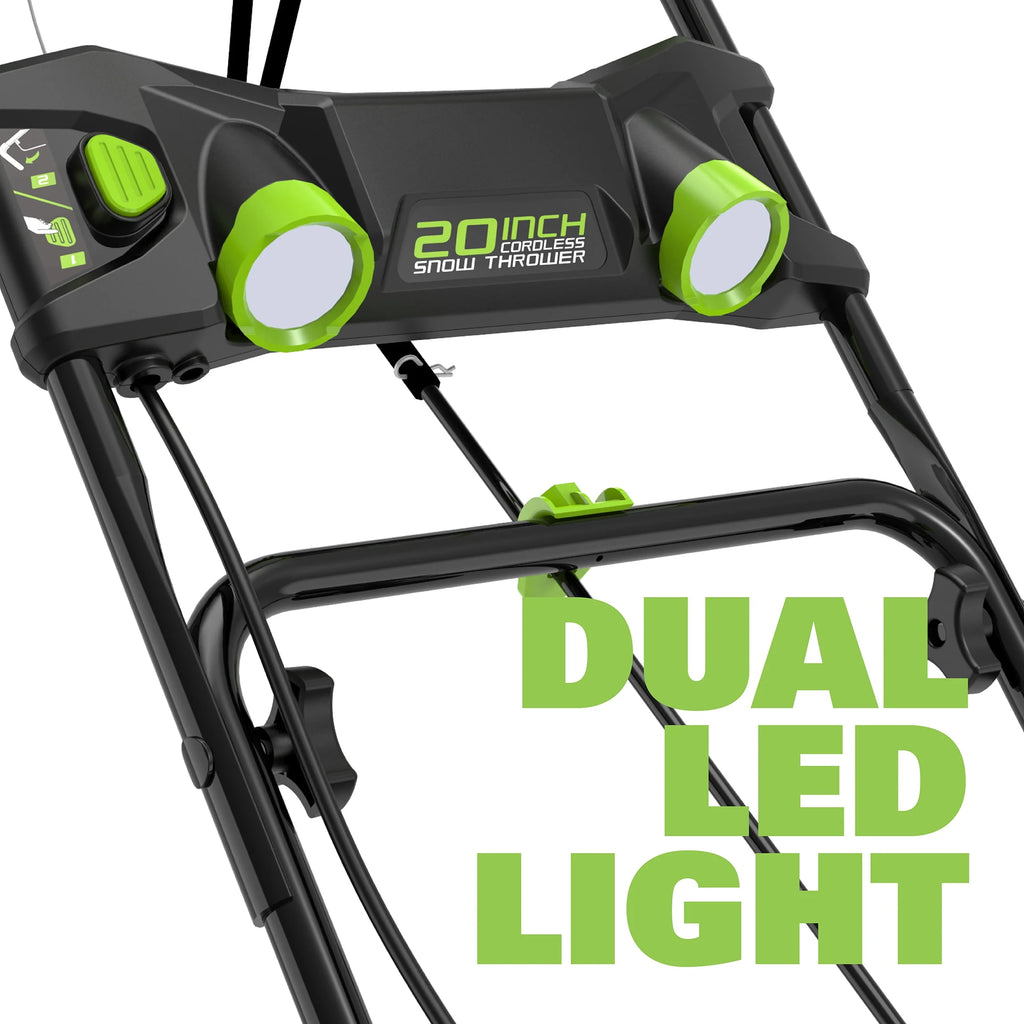 Greenworks 40V 20-inch Cordless Brushless Snow Blower with 4.0 Ah Battery and Charger Z632086
