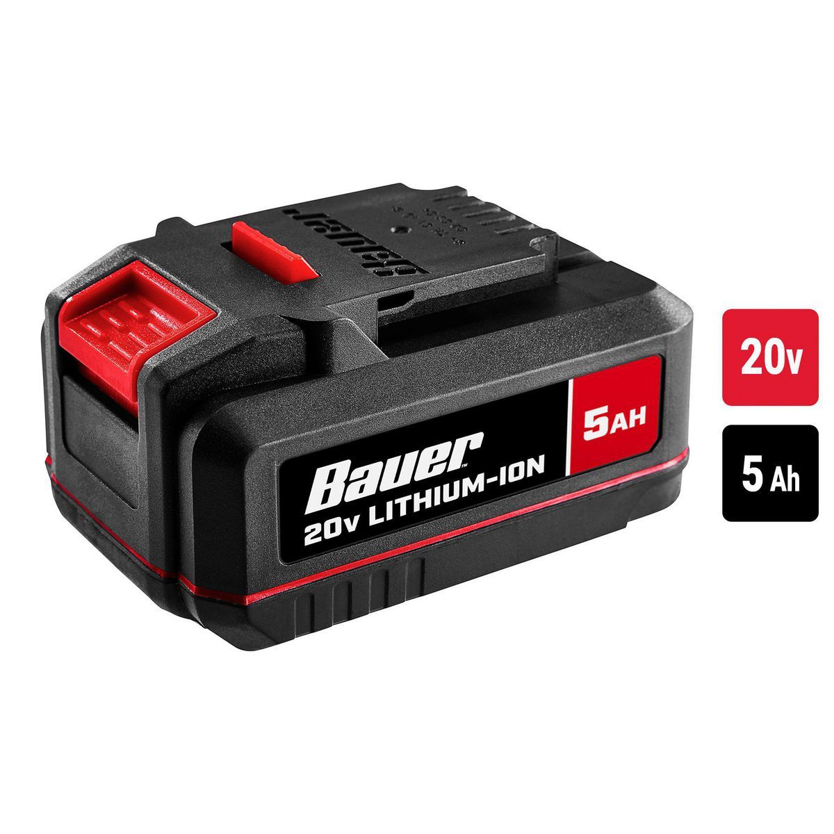 BAUER 20V 5 Ah  High-Capacity Lithium-Ion Battery