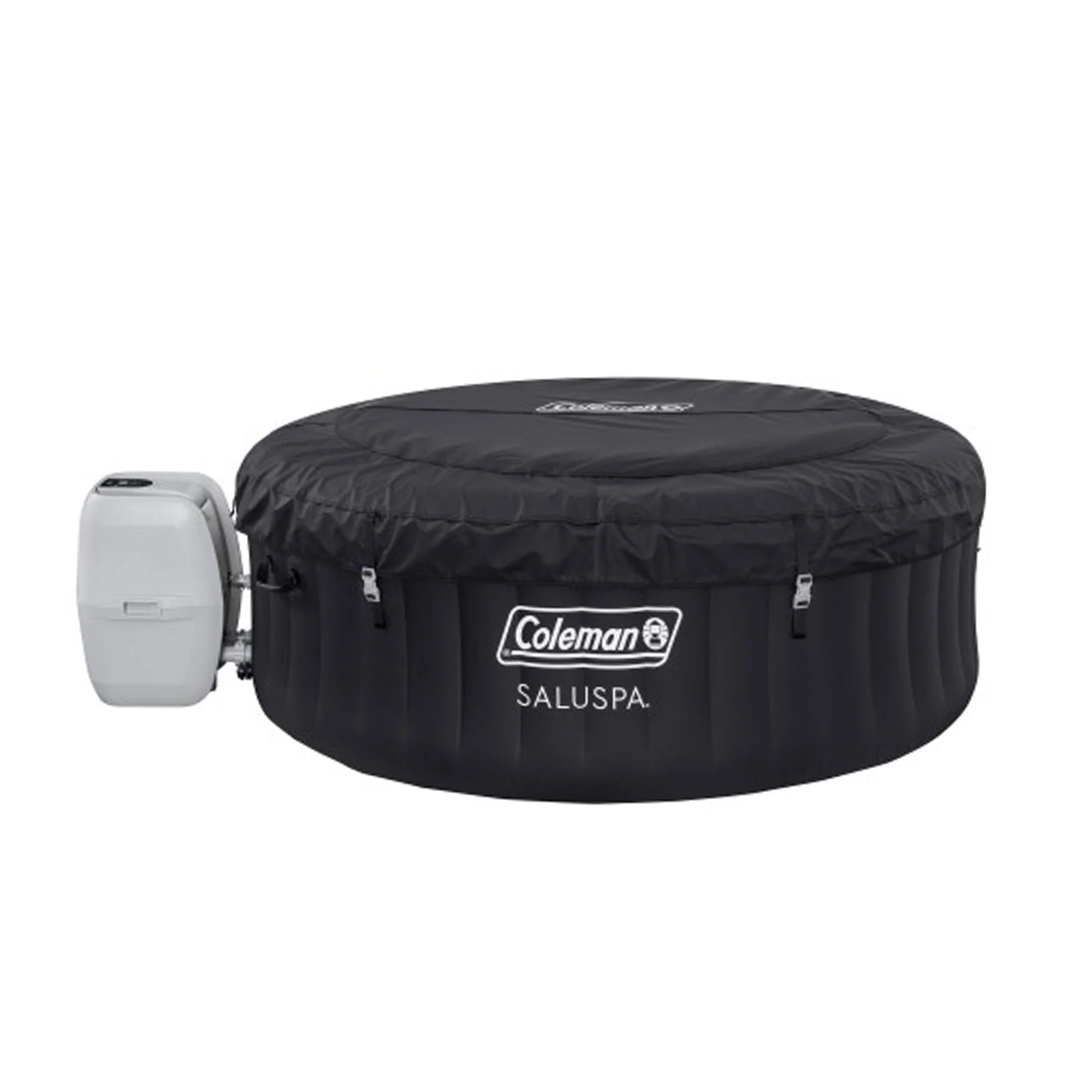 Coleman SaluSpa AirJet Inflatable Round Hot Tub, 60 Jets, Black D46266
