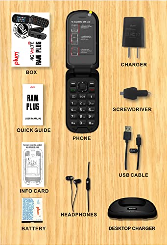 Plum RAM Plus 4G Volte Rugged Flip Phone - Orange G627492