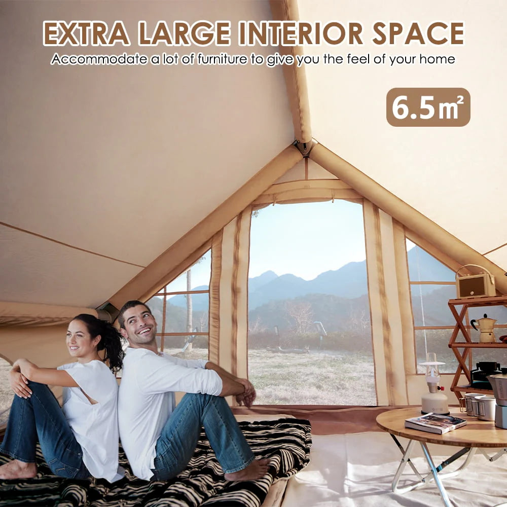 Inflatable Tent House Air Tent with Pump Waterproof for Family Camping N933226