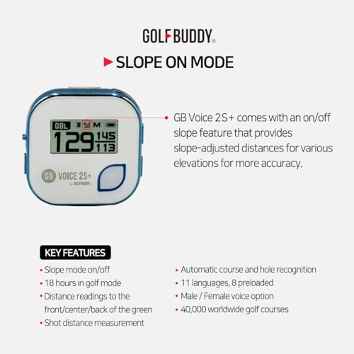 GolfBuddy Voice 2 Golf GPS Rangefinder P410402