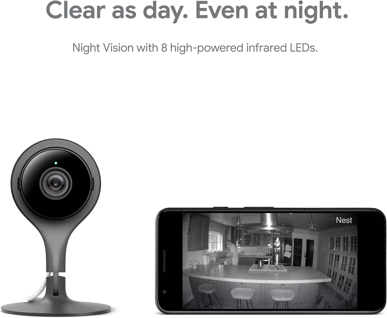 Google Nest Cam Indoor 3 Pack - Wired Security Camera with Night Vision K19603