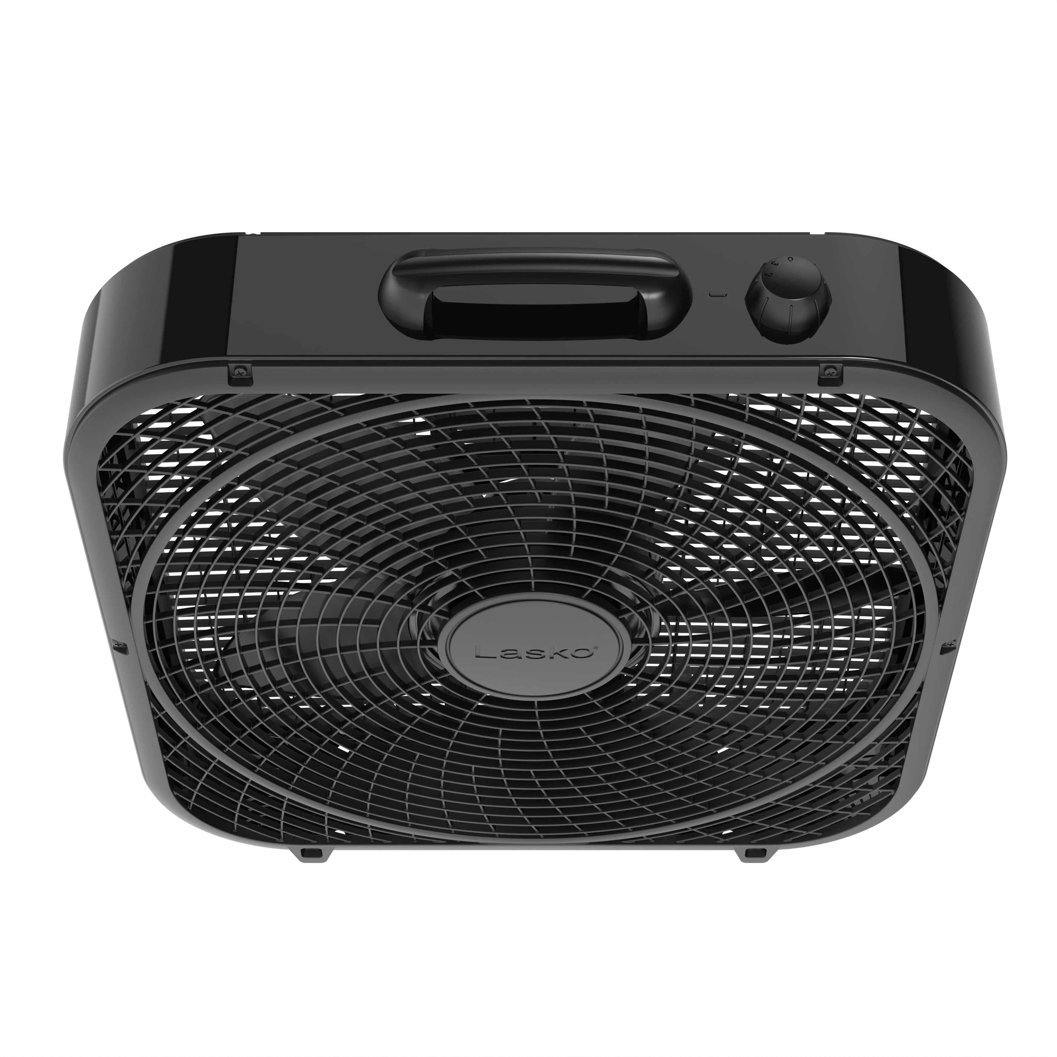 Lasko 20 Classic Box Fan with Weather-Resistant Motor, 3 Speeds, White Y945432