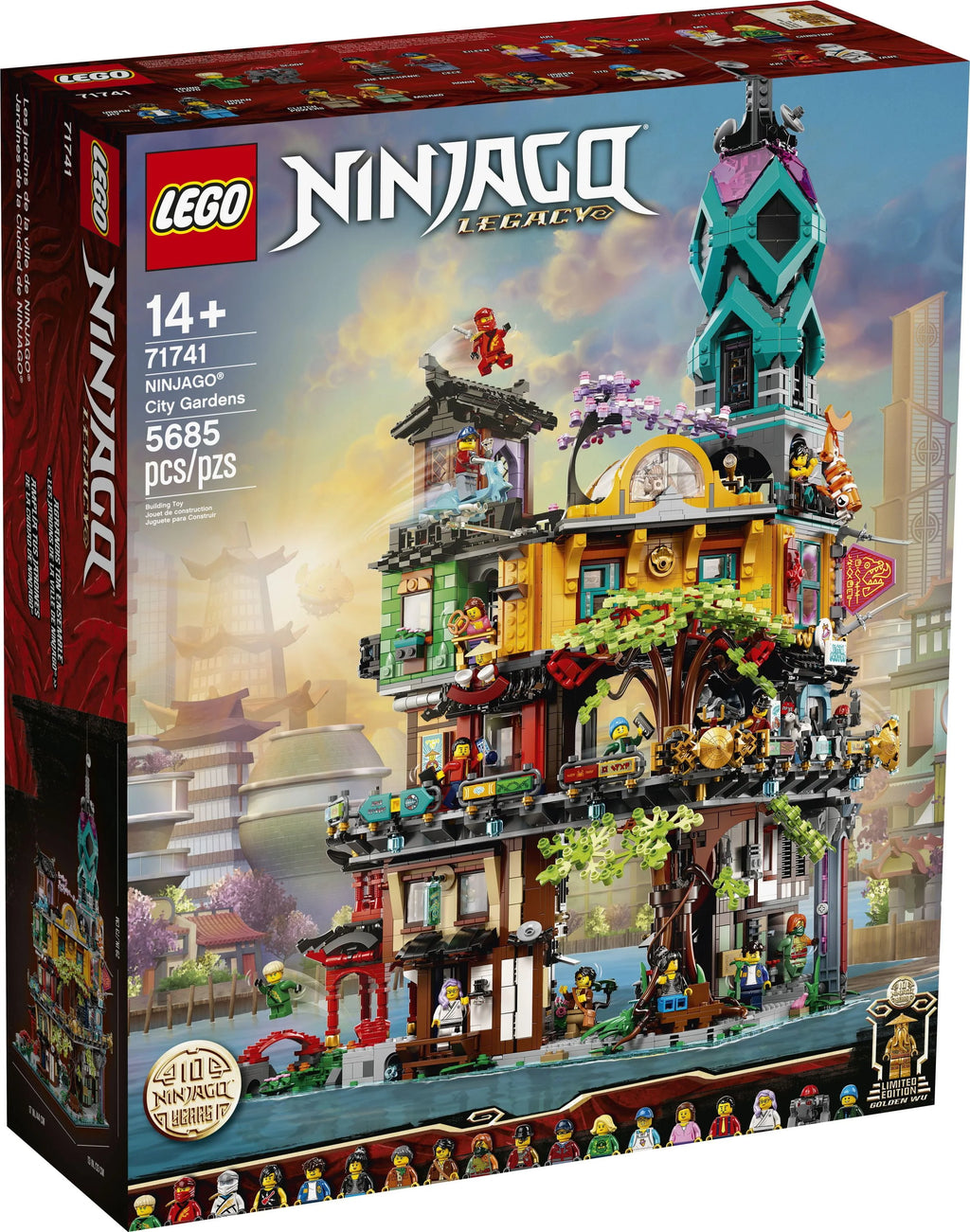 LEGO NINJAGO City Gardens 71741 Building Toy, 5,685 Pieces R9380