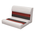 Wise 8WD95-1011 Deluxe Series Pontoon 28 Bench Seat and Backrest Cushion Set, Grey/Navy/Blue