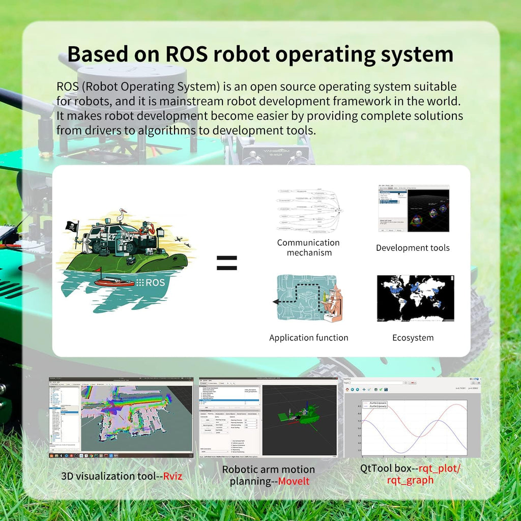 ROS Robotic Kit Robot Arm for Jetson Nano 4B 8GB Transbot Yahboom Maker C259