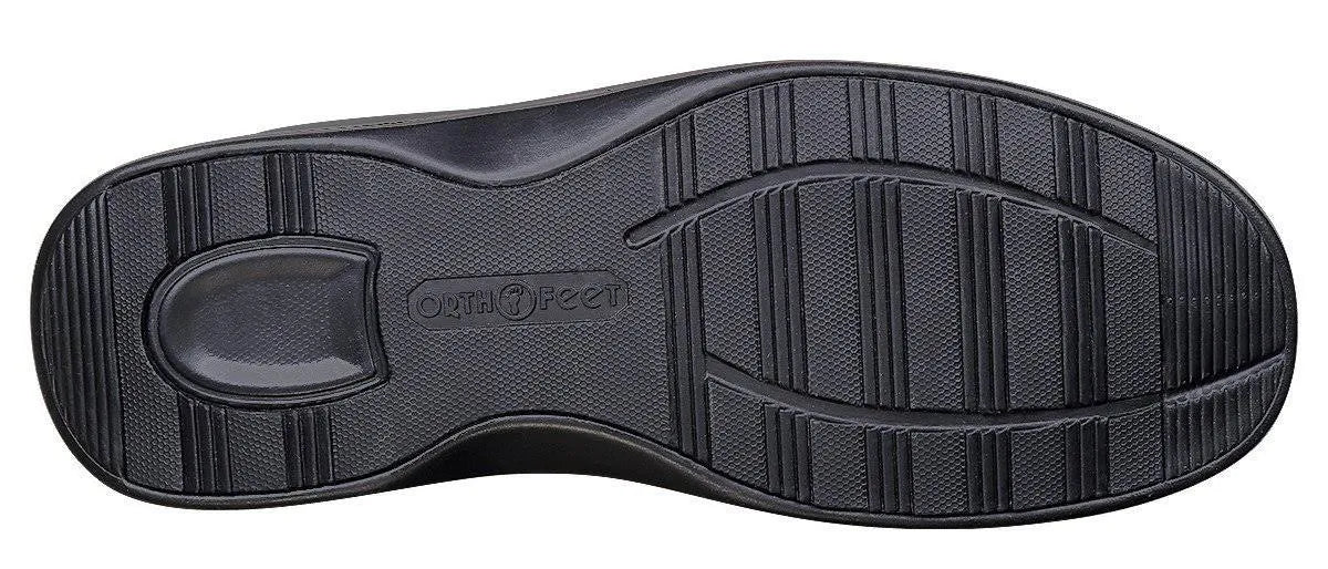 Orthofeet Men's Gramercy Brown Size 8 W168