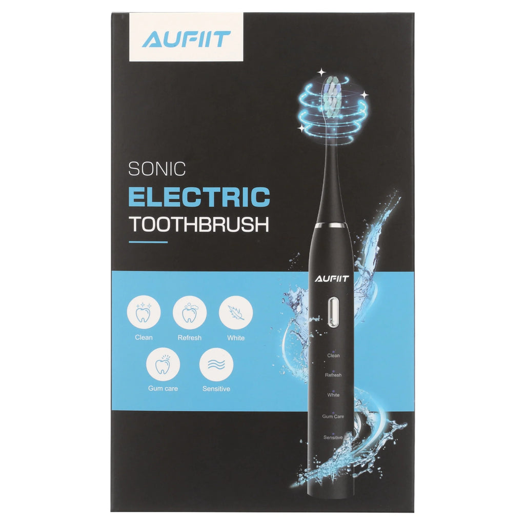 Electric Toothbrush with 8 Brush Heads, 5 Modes & Smart Timer, White J398401