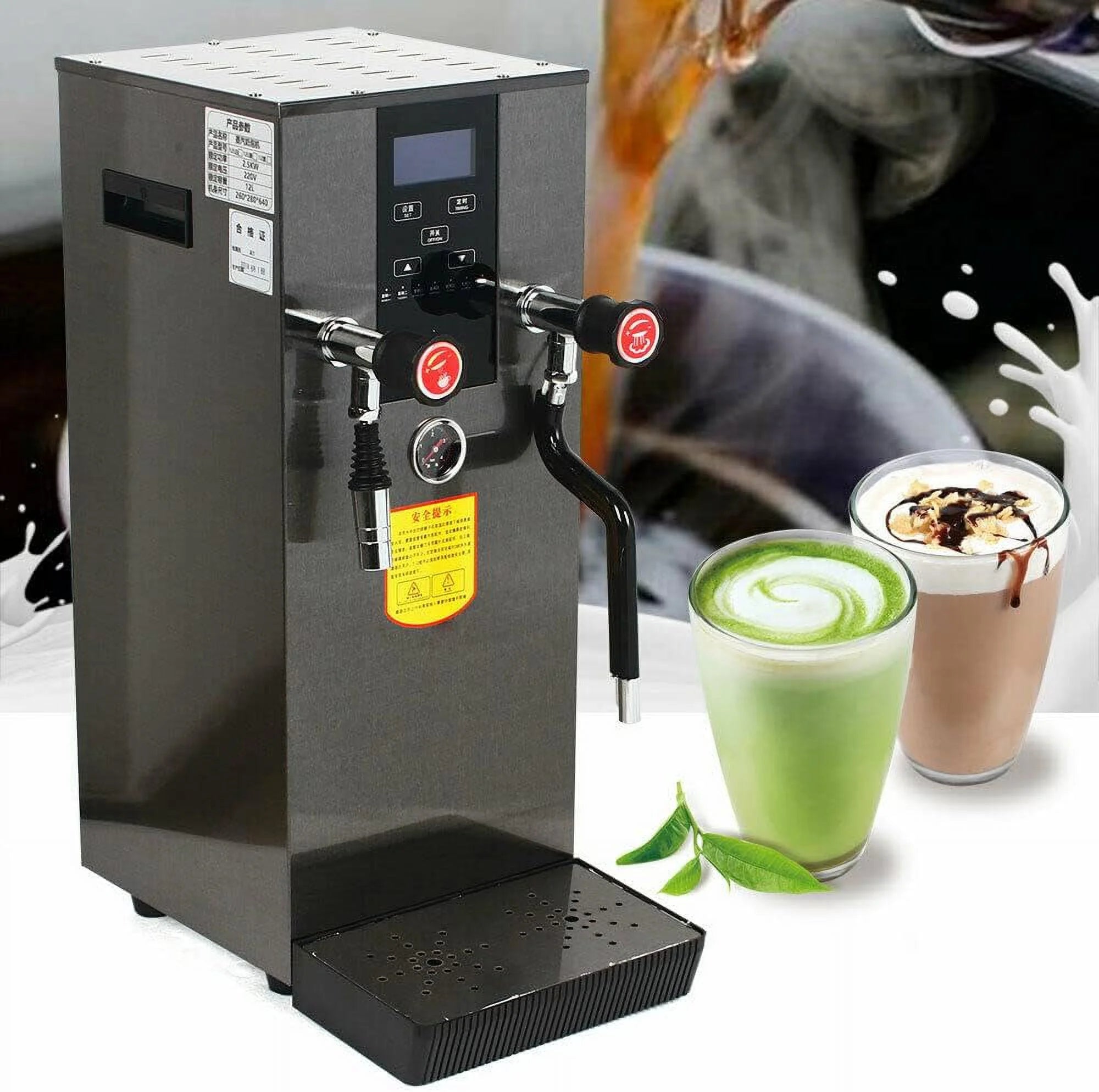 MIDUO 2500W Commercial Stainless Steel Espresso Coffee Machine O932