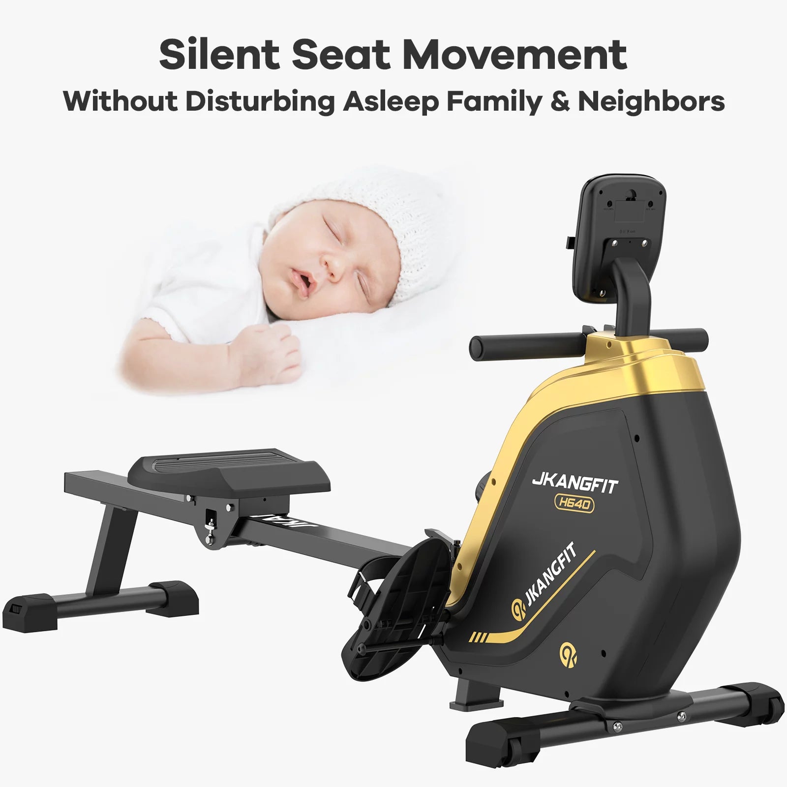 JKANGFIT Folding Magnetic Rowing Machine for Home Use O15315