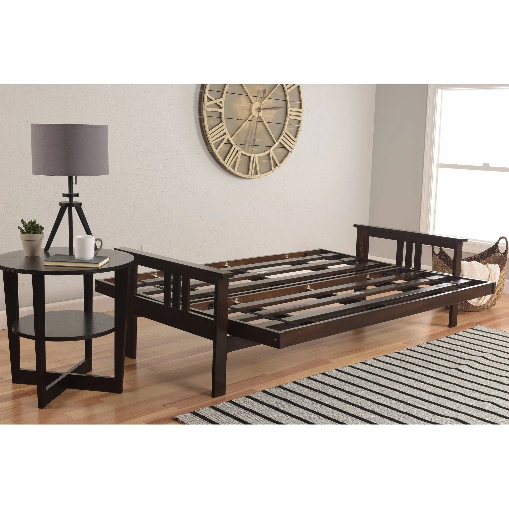 Somette Queen-size Wood Futon Frame Espresso I7029