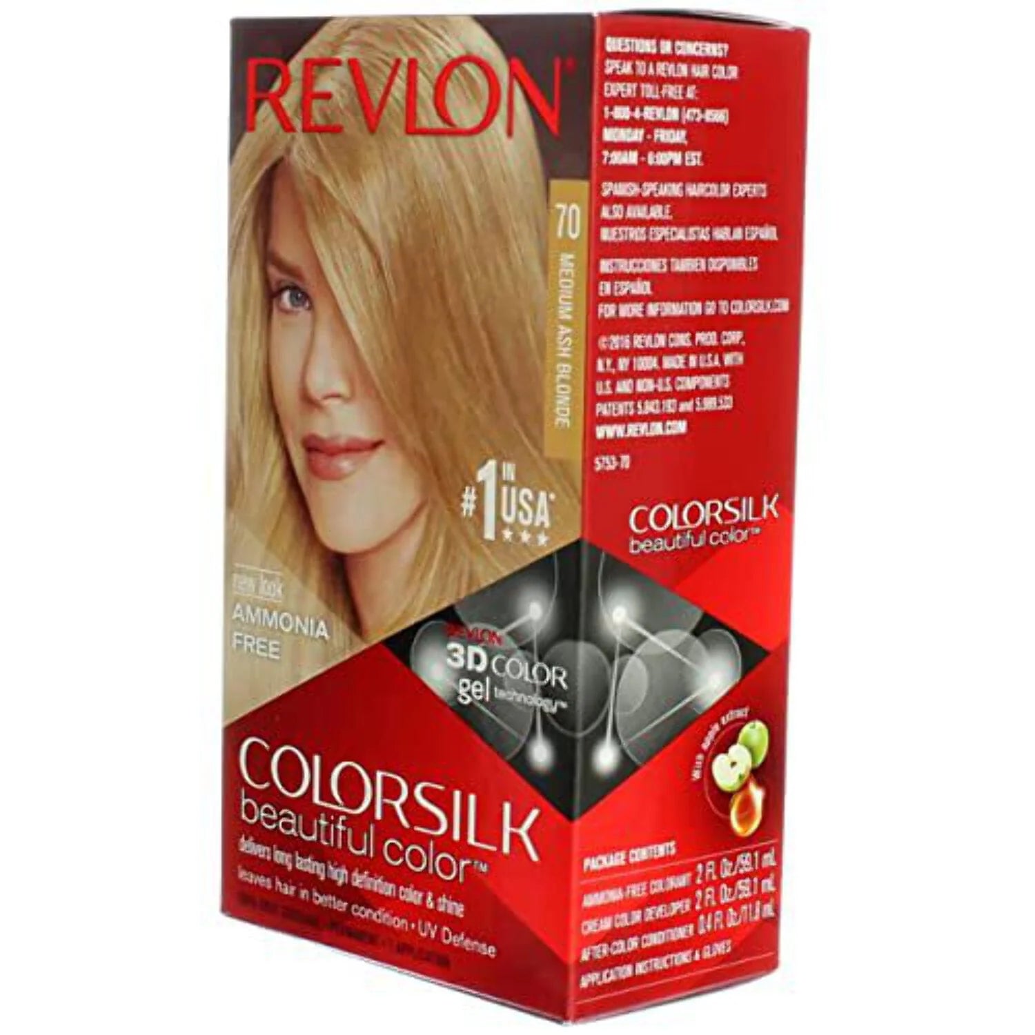 Revlon ColorSilk Permanent Hair Color, 81 Light Blonde E75631