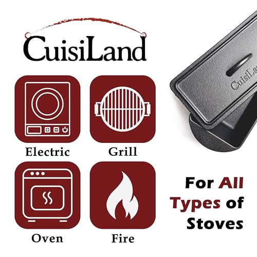 Cuisiland Rectangular Cast Iron Bread Loaf Pan with Lid R869