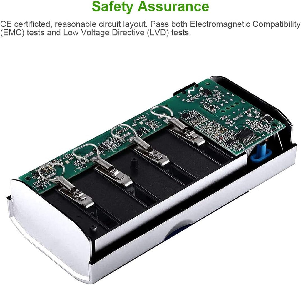 EBL D Cells 10000mAh Rechargeable Batteries with Charger I136563