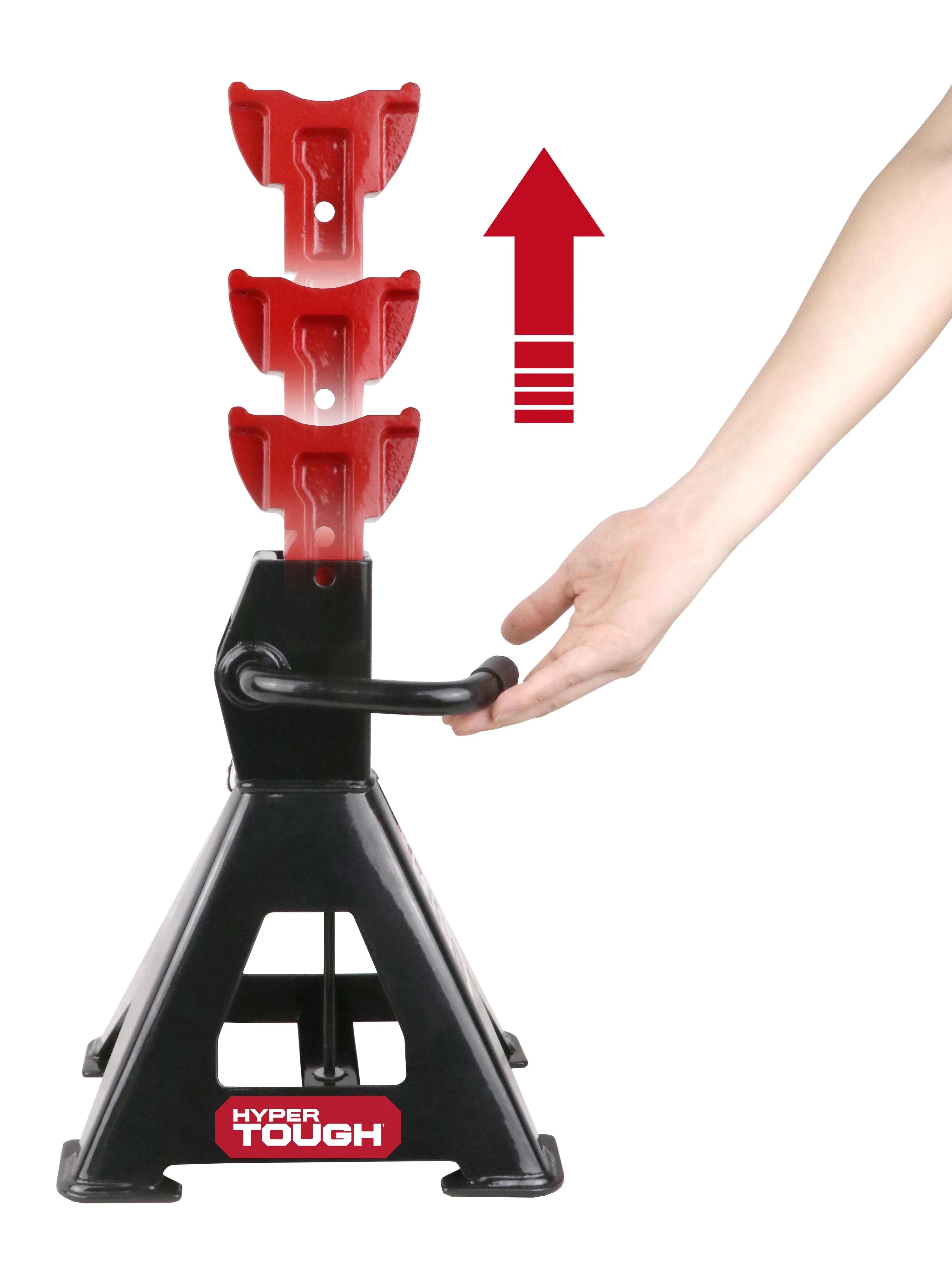 Hyper Tough TH54006D 4 Ton Steel Quick Lift Jack Stands E40528