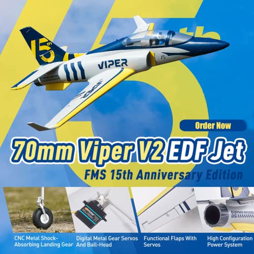 FMS RC Jets 70mm Viper V2 EDF Navy Blue RC Airplane PNP J224543