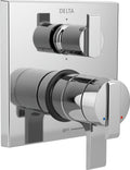 Delta T27967 Ara Angular Modern Monitor 17 Series Valve Trim with 6-Setting Integrated Diverter Chrome