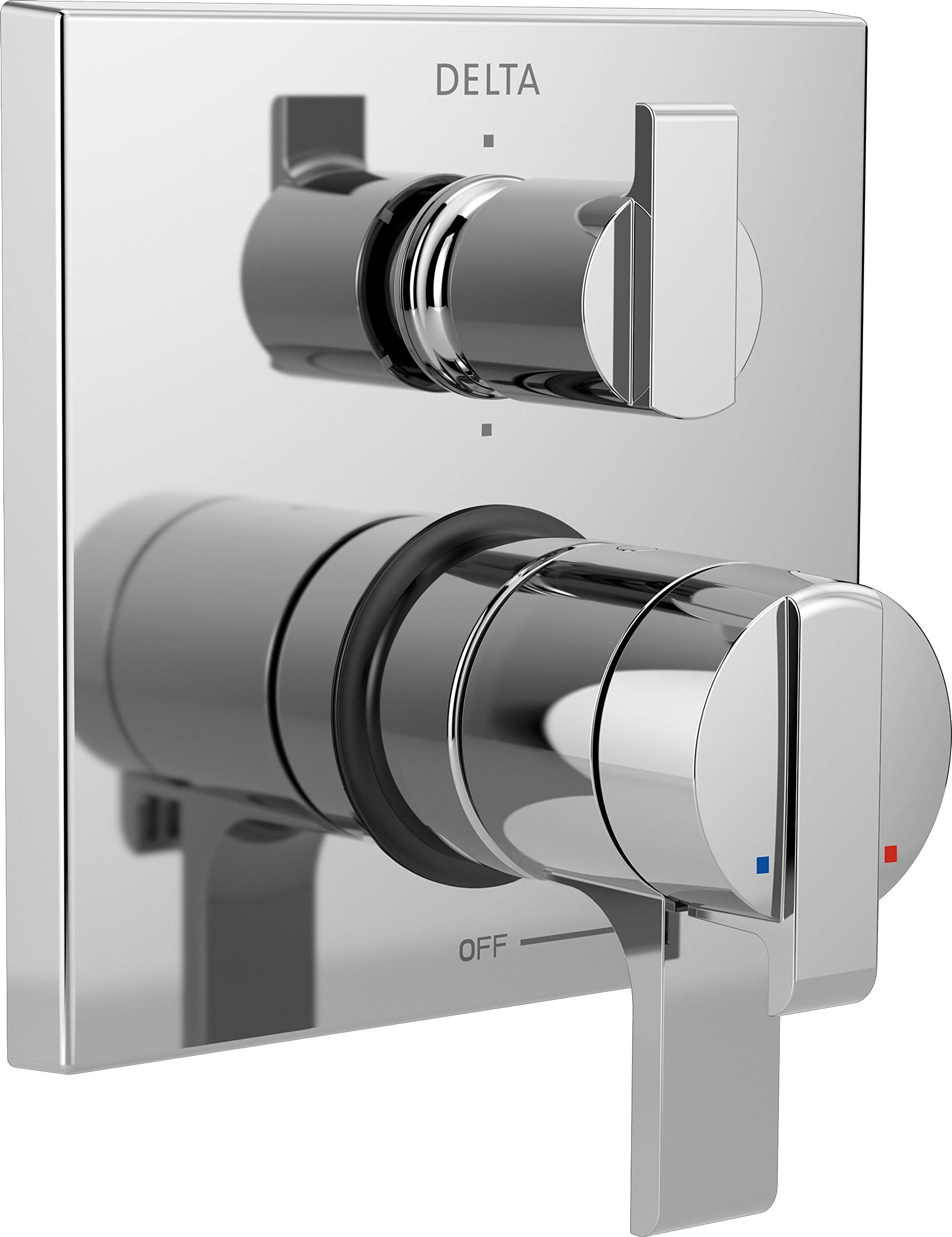 Delta T27967 Ara Angular Modern Monitor 17 Series Valve Trim with 6-Setting Integrated Diverter Chrome
