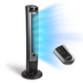 Lasko 42 Wind Curve Tower Fan with Nighttime Setting, Timer and Remote, Gray/Brown, T42954, New