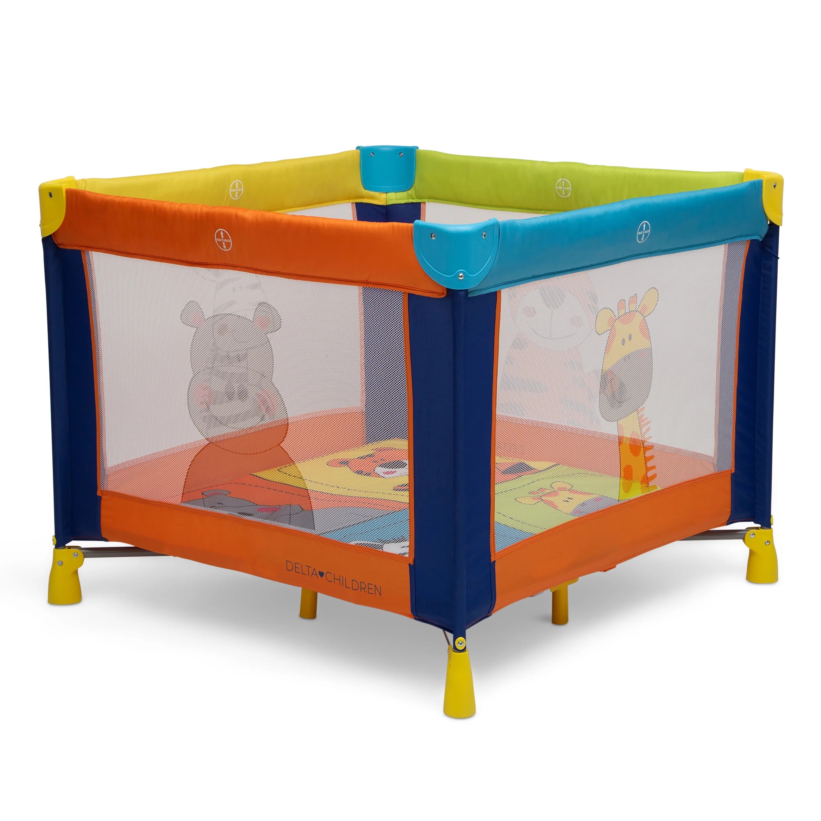 Delta Children Play Yard Safari Fun 36 x 36 I2920