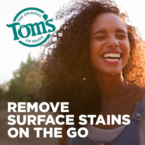 Tom's of Maine Fluoride-Free Antiplaque & Whitening Toothpaste, Peppermint, 5.5 oz, 2-Pack U812