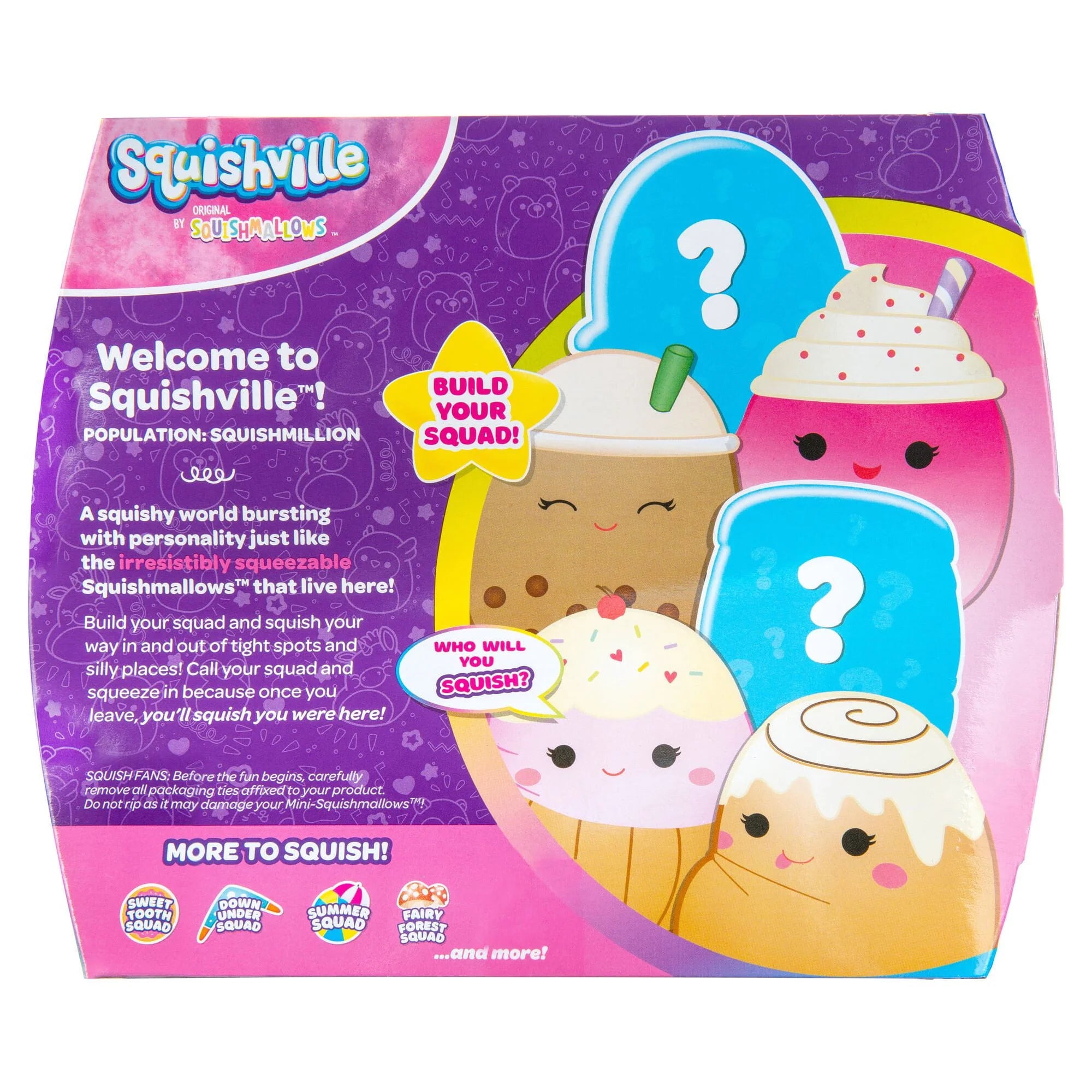 Squishville by Original Squishmallows Sweet Tooth Squad 2-inch Collectable Plush Toys F1168