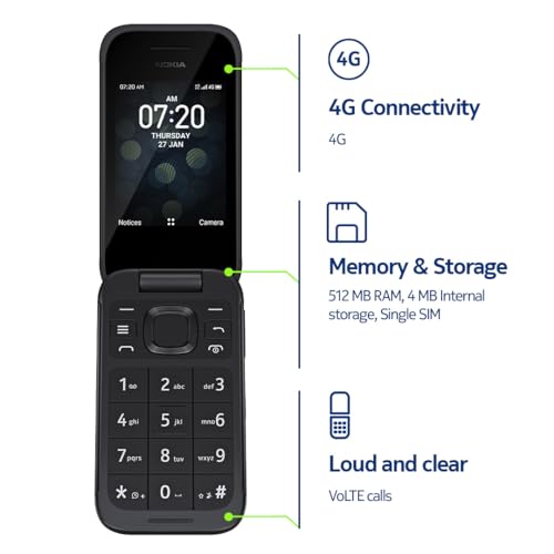 Nokia 2780 Flip Unlocked Black D528114