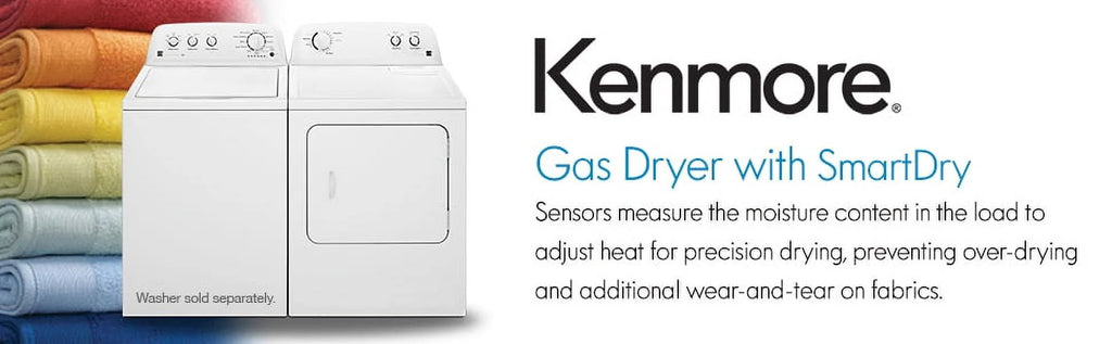 Kenmore Electric Dryer with SmartDry, 7 Cu. Ft., White O428428