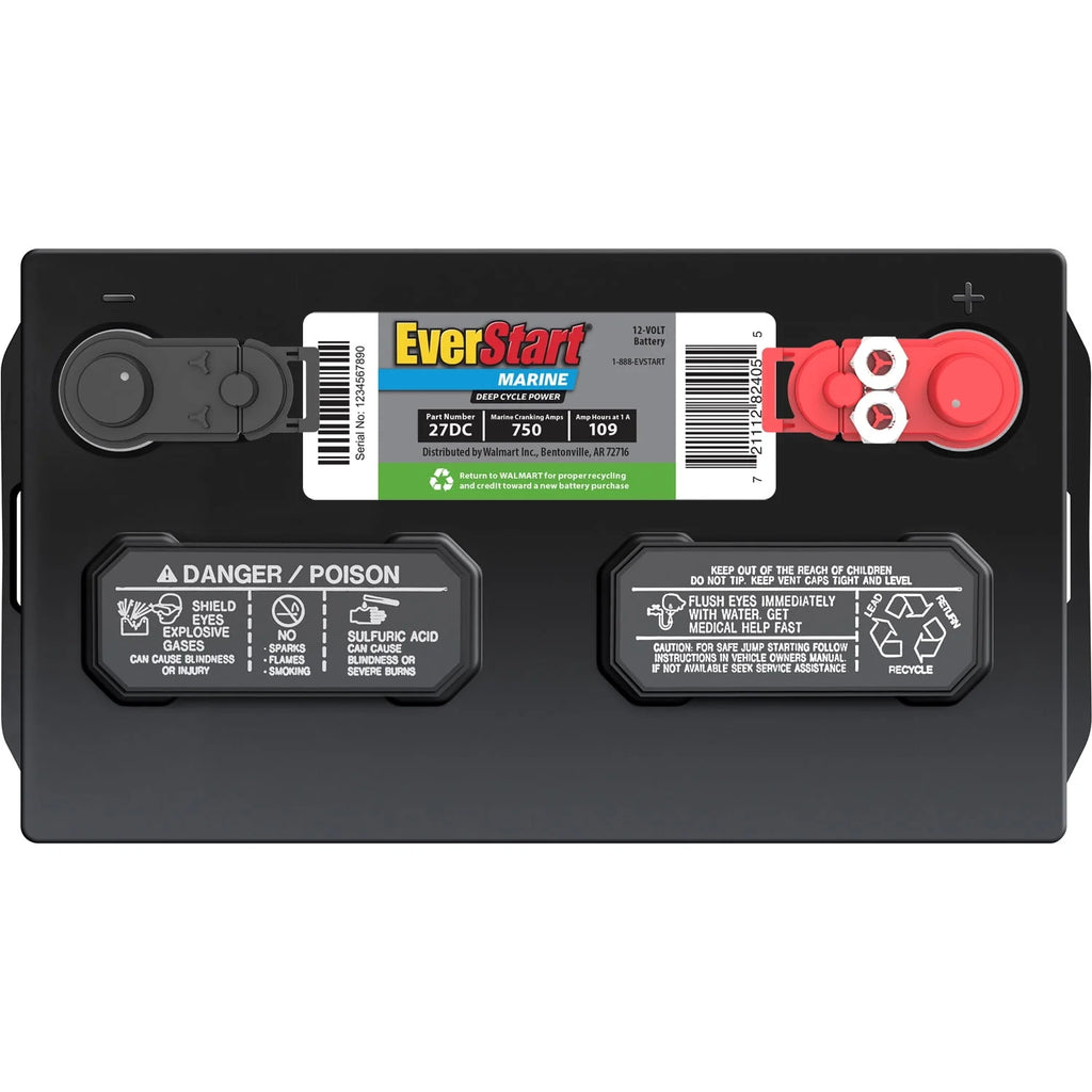 EverStart Lead Acid Marine & RV Deep Cycle Battery Group 27DC 12V 740 MCA L170571