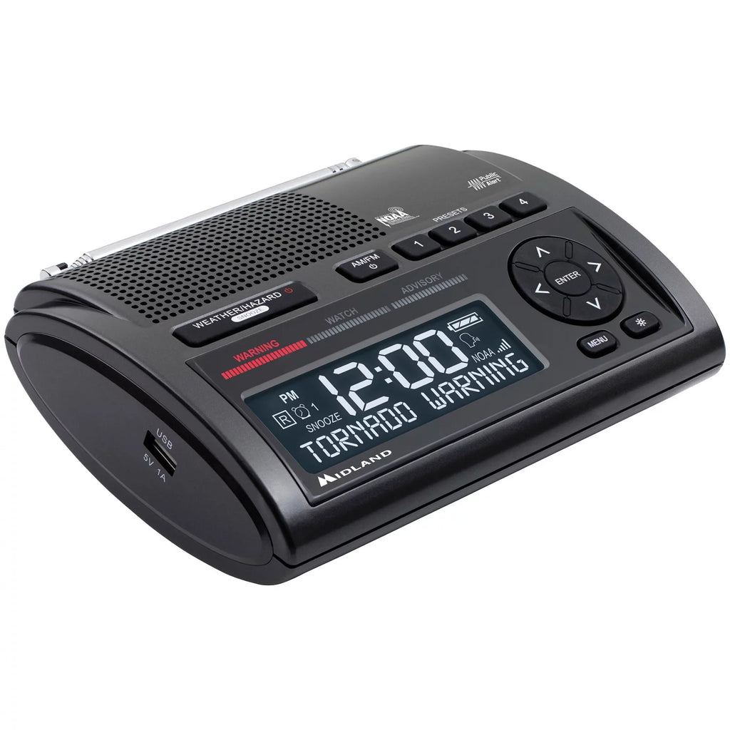 Midland WR400 Weather Radio with Digital S.A.M.E. Technology and USB Output Q124226