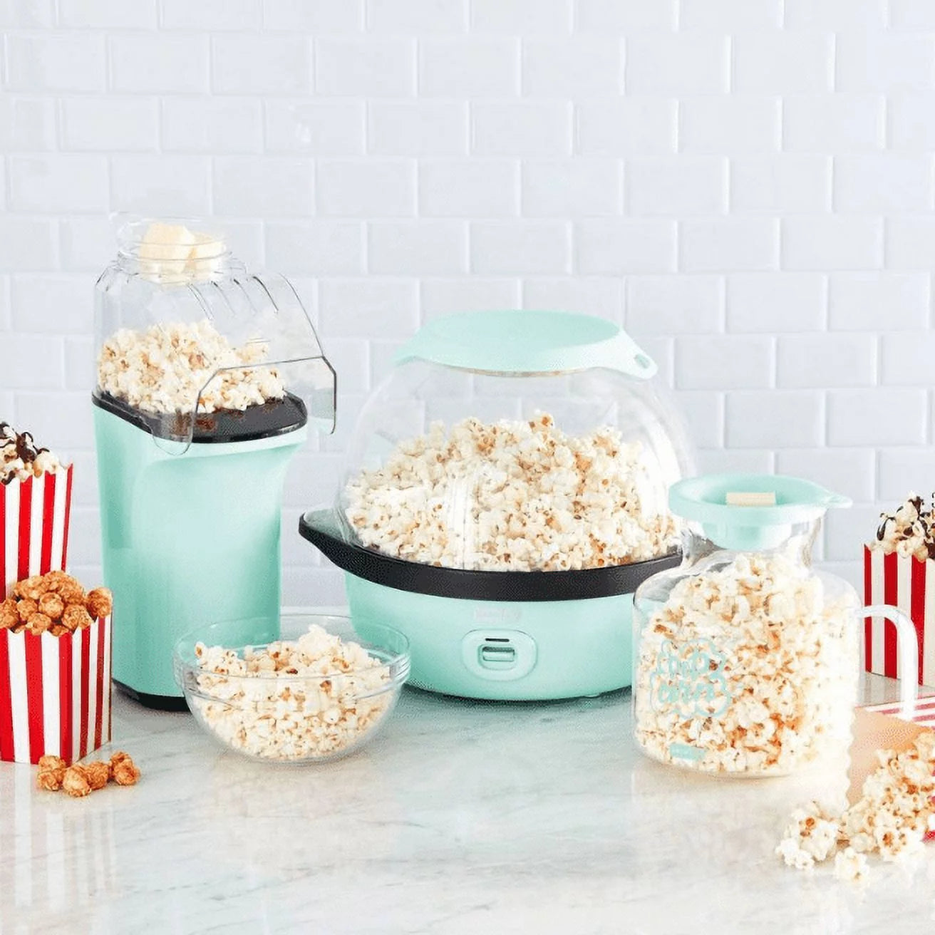 Dash Microwave Popcorn Popper Aqua U511