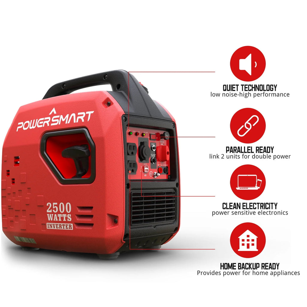 PowerSmart 2500W Portable Inverter Generator for Camping R657989