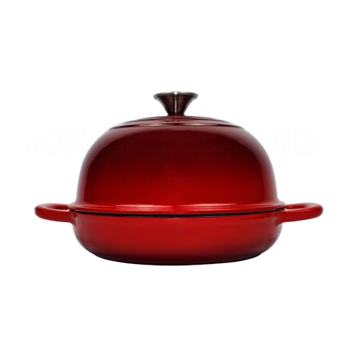 Enameled Cast Iron Dutch Oven with Lid for Bread Baking, 5 qt Cyan I339101