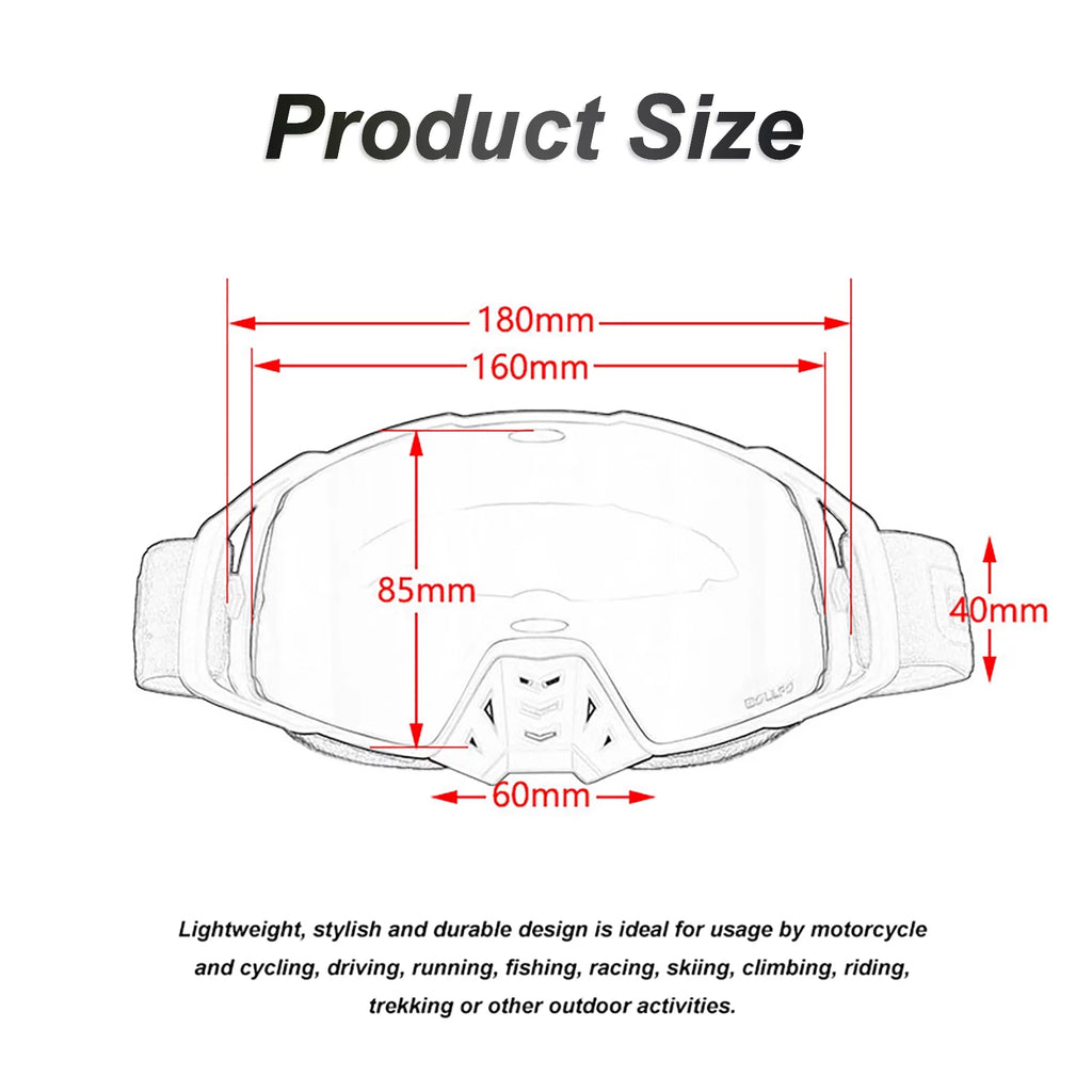 Motorcycle Motocross Goggles for Dirt Bike ATV MX Off-Road K9519