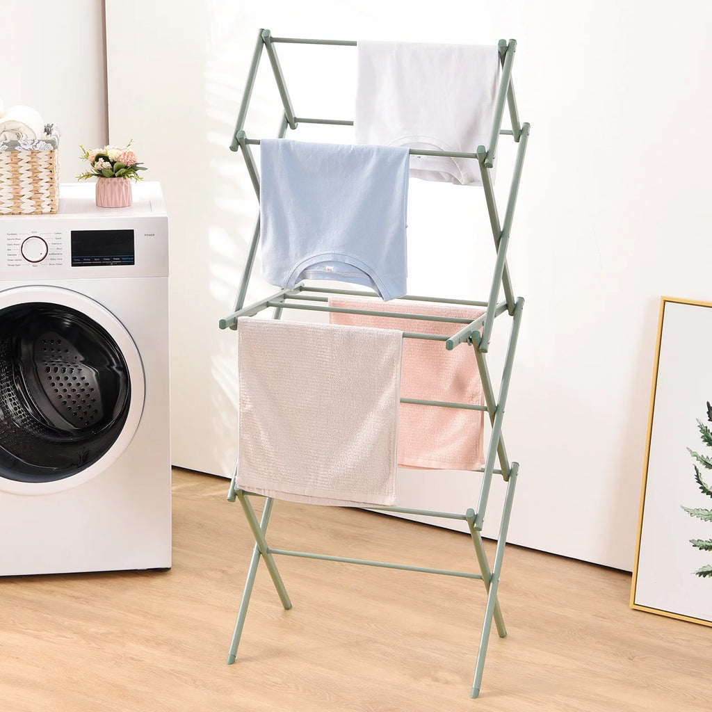 KK KINGRACK 3-Tier Collapsible Steel Clothes Drying Rack L182