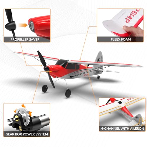 VOLANTEXRC RC Plane Trainer Sport Cub 4CH Remote Control Airplane RTF for Beginners U4716
