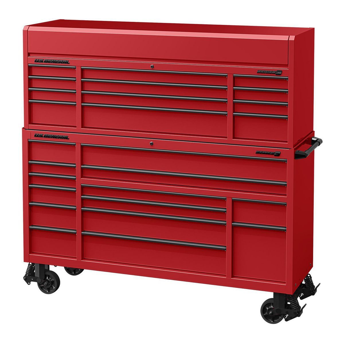 U.S. General 72 in. Triple-Bank Roll Cab, Series 3, Slate Gray V981709