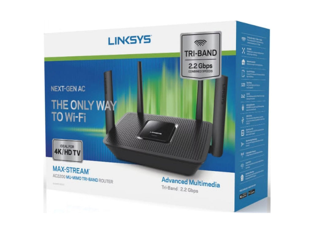 Linksys EA8300 Max-Stream AC2200 Tri-Band Wi-Fi Router G40968