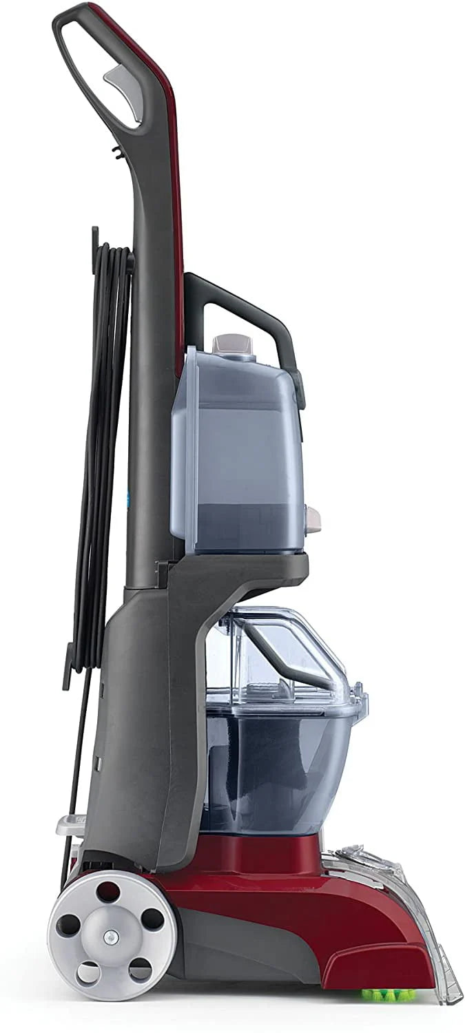 Hoover Power Scrub Deluxe Carpet Cleaner Machine, Upright Shampooer, Red H9559