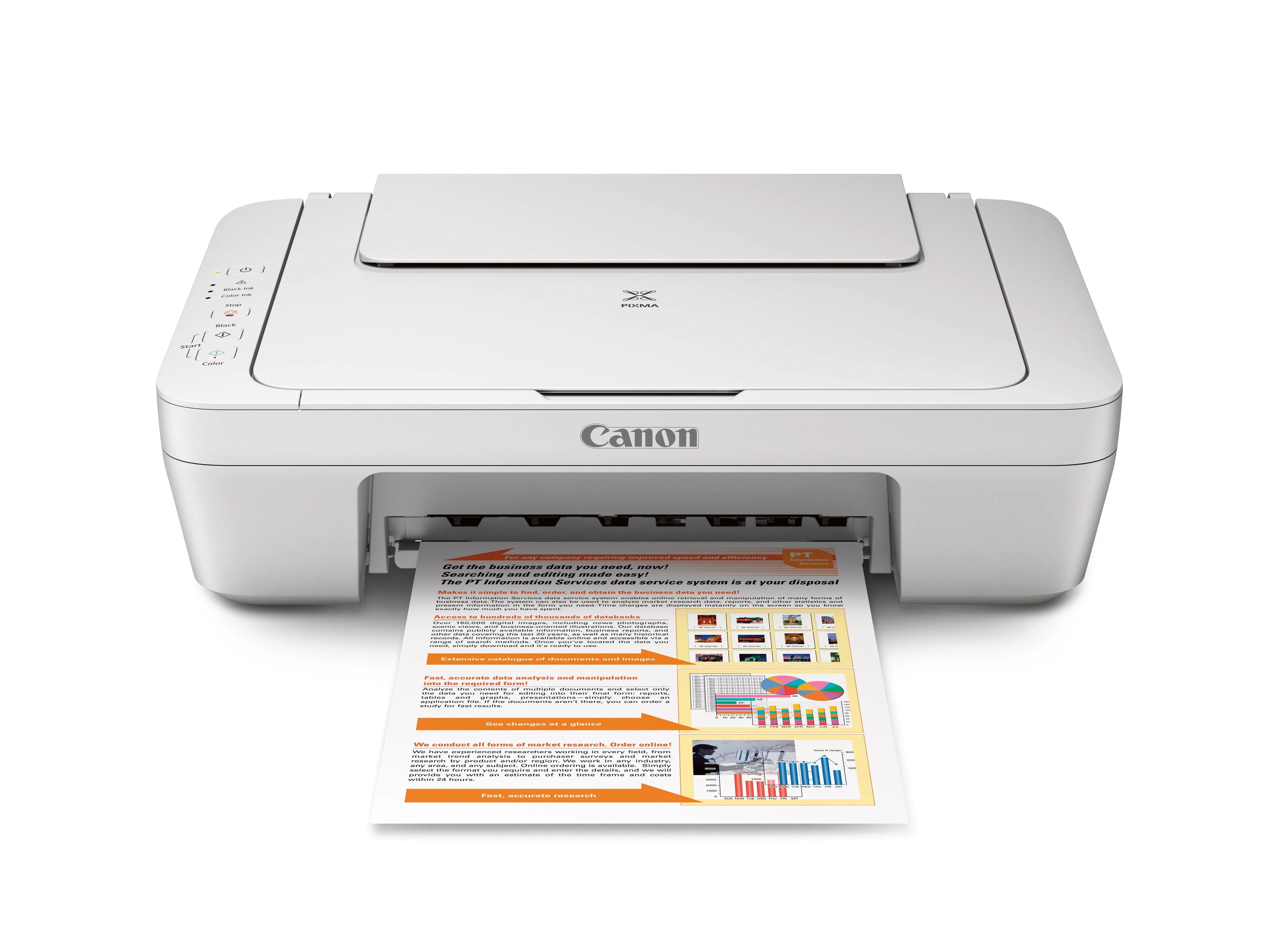 Canon PIXMA MG2522 All-in-One Inkjet Printer, White Q801