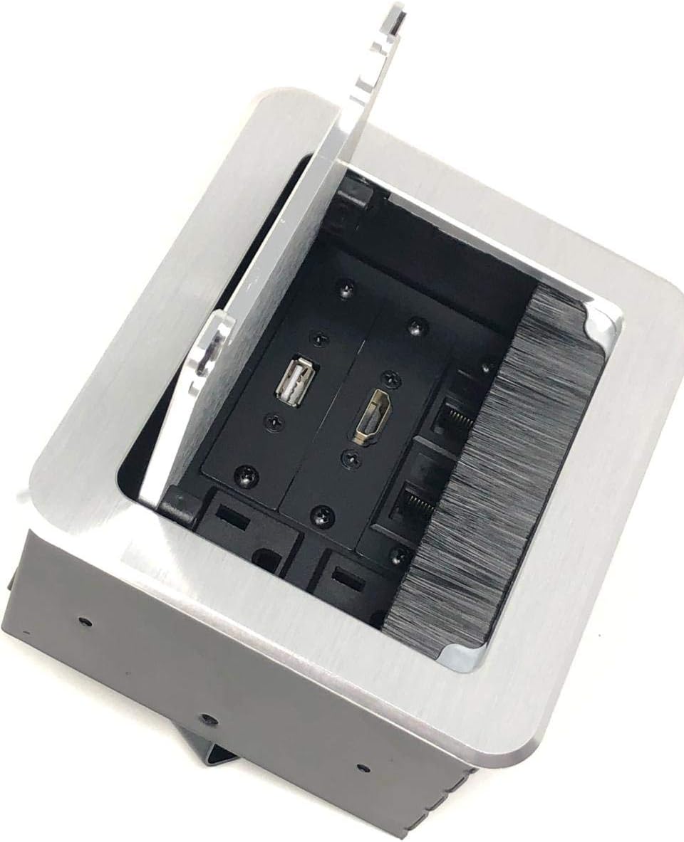 Yolkvisual Conference Table AV Box Silver W8467