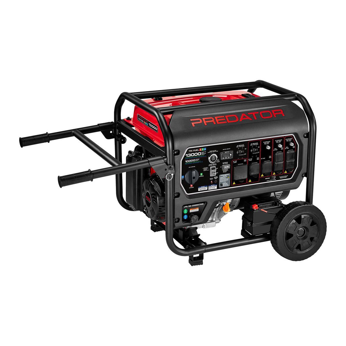 PREDATOR 13,000 Watt Tri-Fuel Portable Generator with Remote Start F379