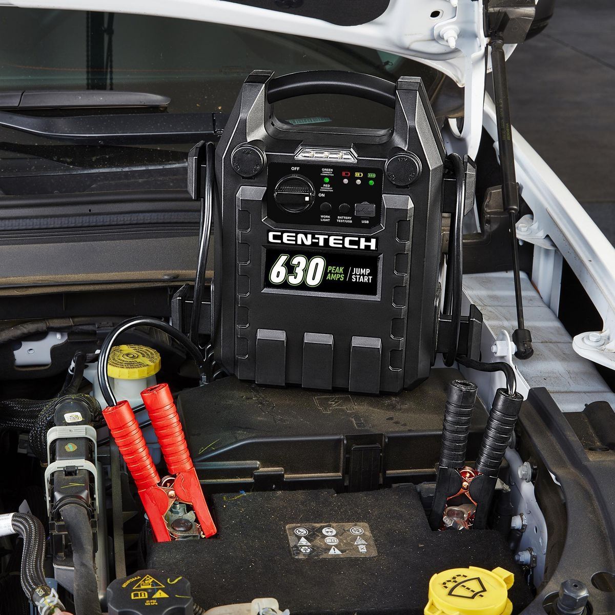 CEN-TECH 630 Peak Amp Portable Car Battery Jump Starter B7135