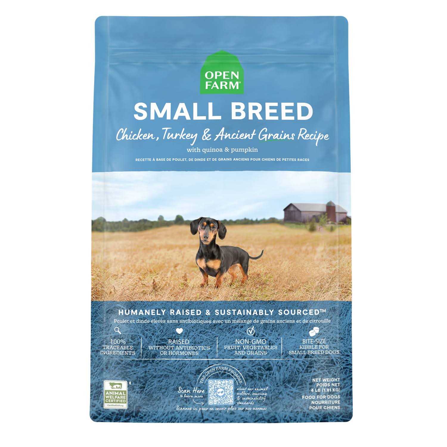 Open Farm Whitefish & Ancient Grains Dry Dog Food I8501