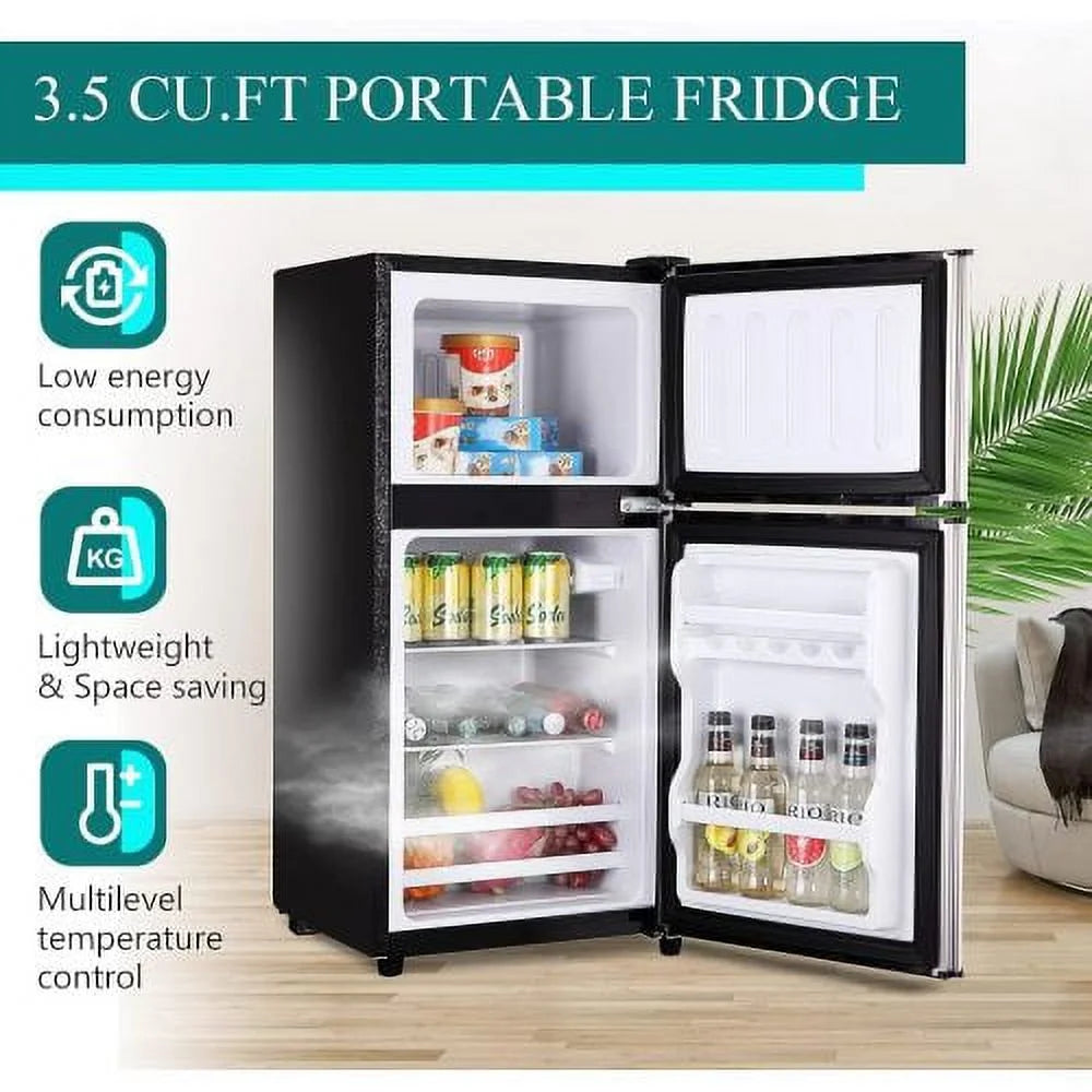 ZPL 3.5 Cu Ft Compact Refrigerator with Freezer, Silver G4728